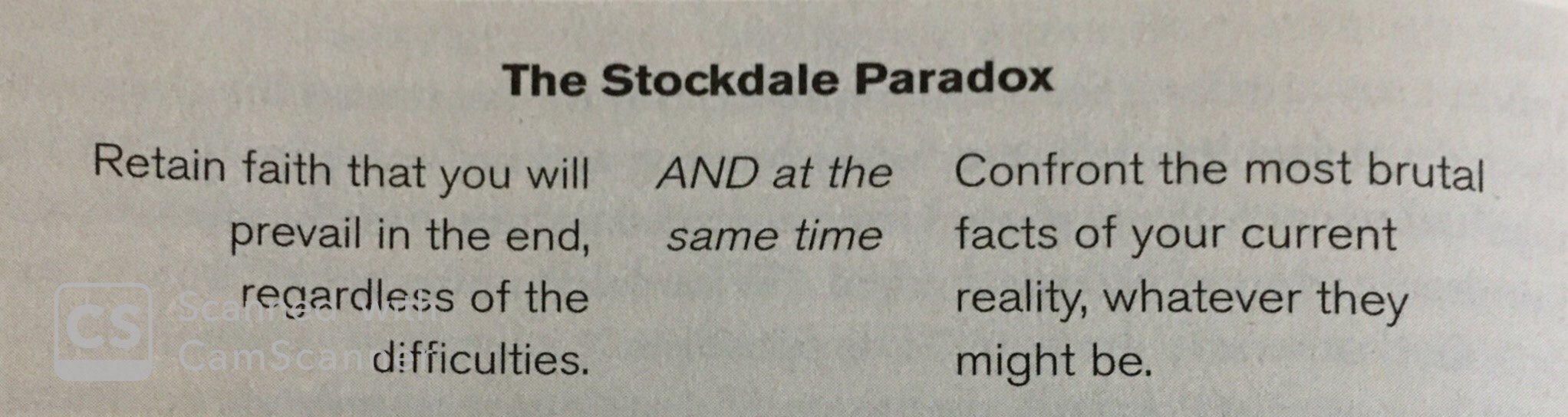 Never Say Die Attitude is all about personal FAITH..