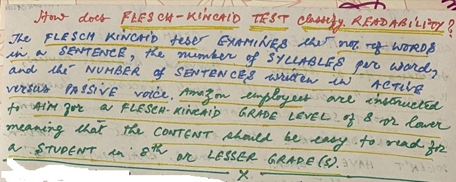 Flesch Kincaid Test for Readability