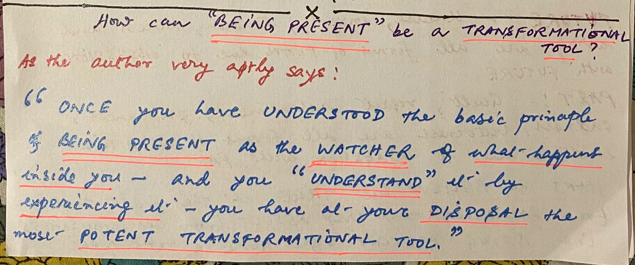 being Present your Transformation tool