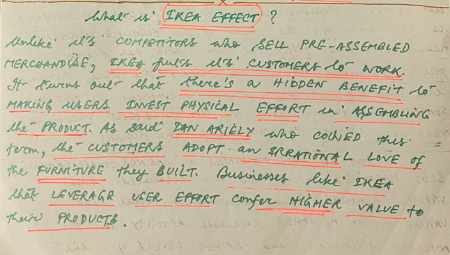 What is IKEA EFFECT?