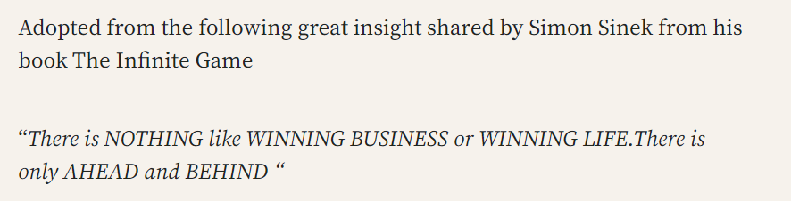 Why WINNING in LIFE no longer matters?
