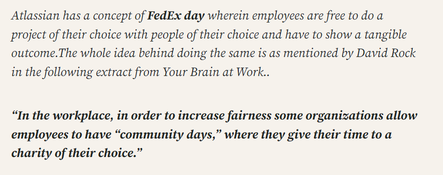 What is your count of Fedex days?
