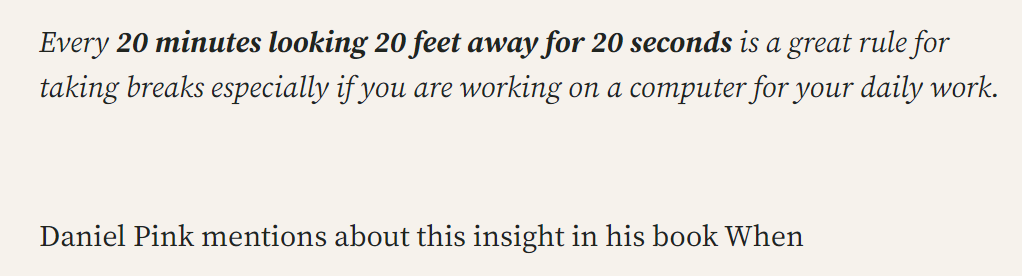 The Art of Taking Breaks