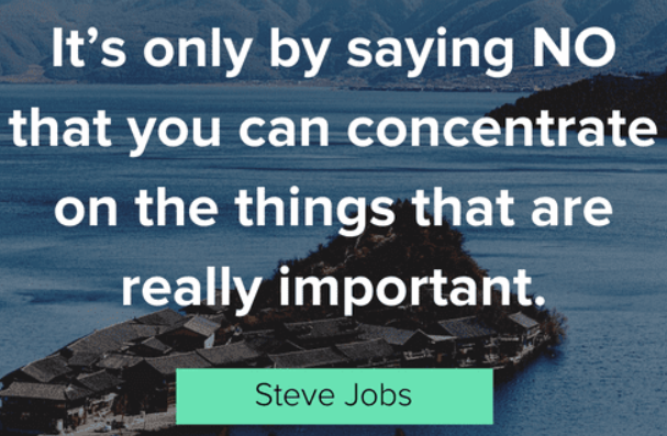 The ART of saying NO