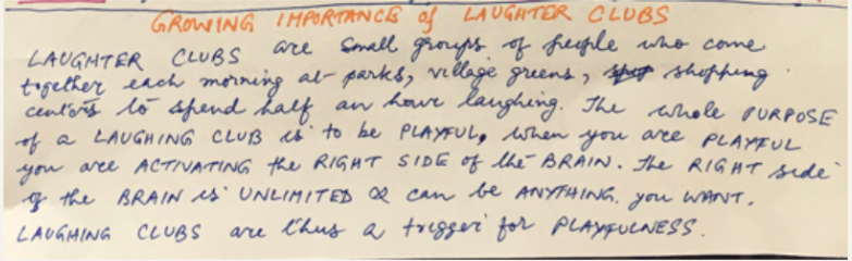 Laughter as a Therapy