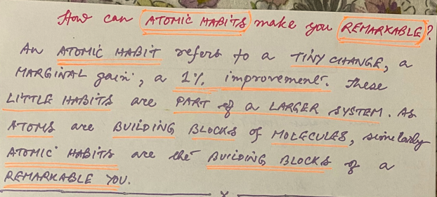 Adopt Atomic Habits for Remarkability