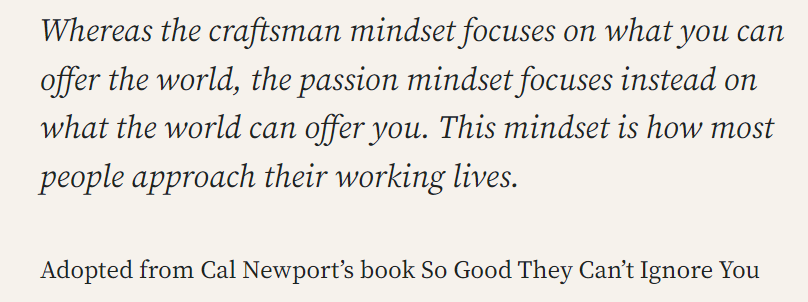 Why CRAFTSMAN MINDSET?