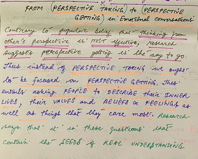 Adopt this Perspective for Emotional conversations