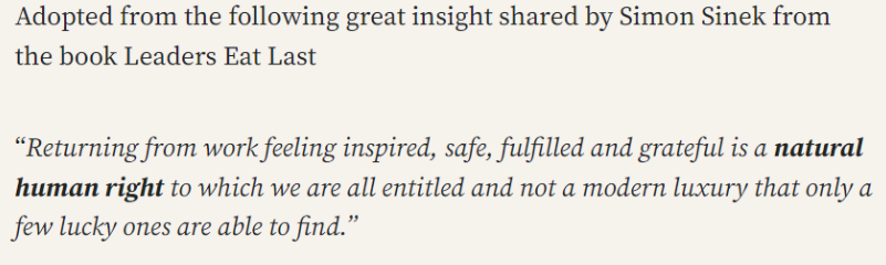 Fulfillment at work is your right