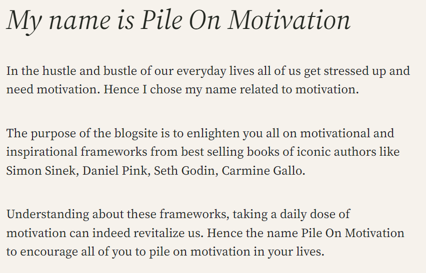 Strive to be a Motivational Expert