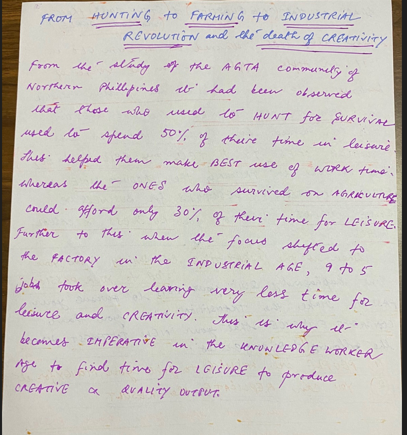 Hunting versus Agriculture which is more Creative?