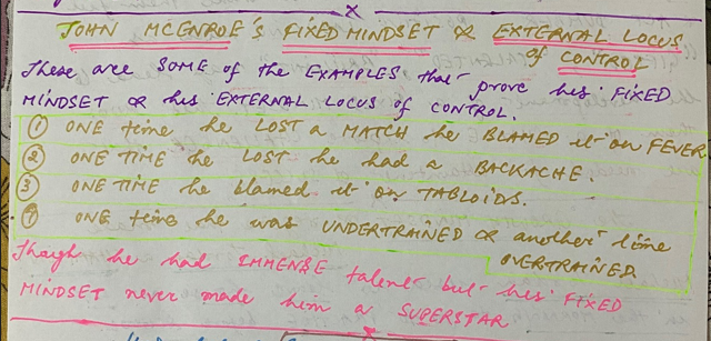 John McEnroe and how his FIXED MINDSET ruined him.