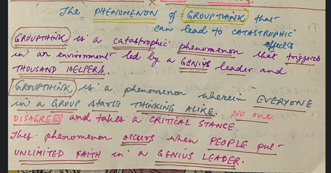 Why is the phenomenon of GROUPTHINK so HARMFUL?