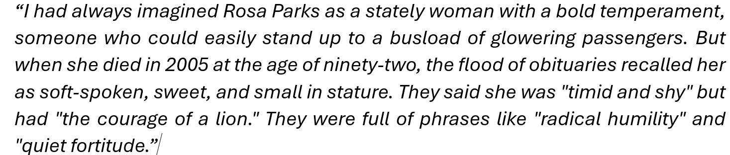 The Courage of Rosa Parks