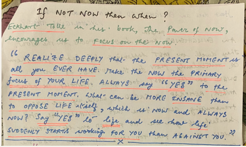 Fall in LOVE with your PRESENT