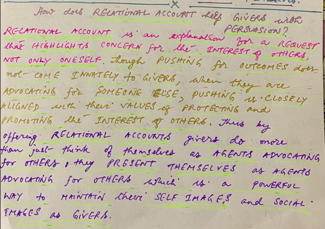 Relational Account drives Persuasion