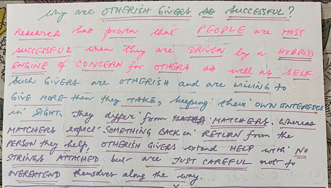 Hybrid Concern for Others and Self matters