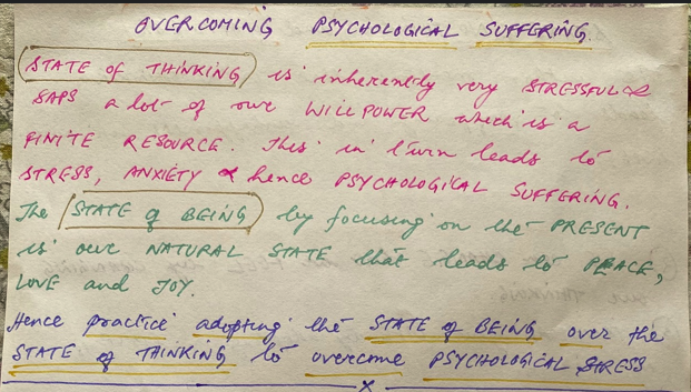 Mantra to overcome Psychological Suffering