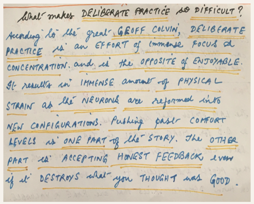 Trust Deliberate Practice NOT Superstition