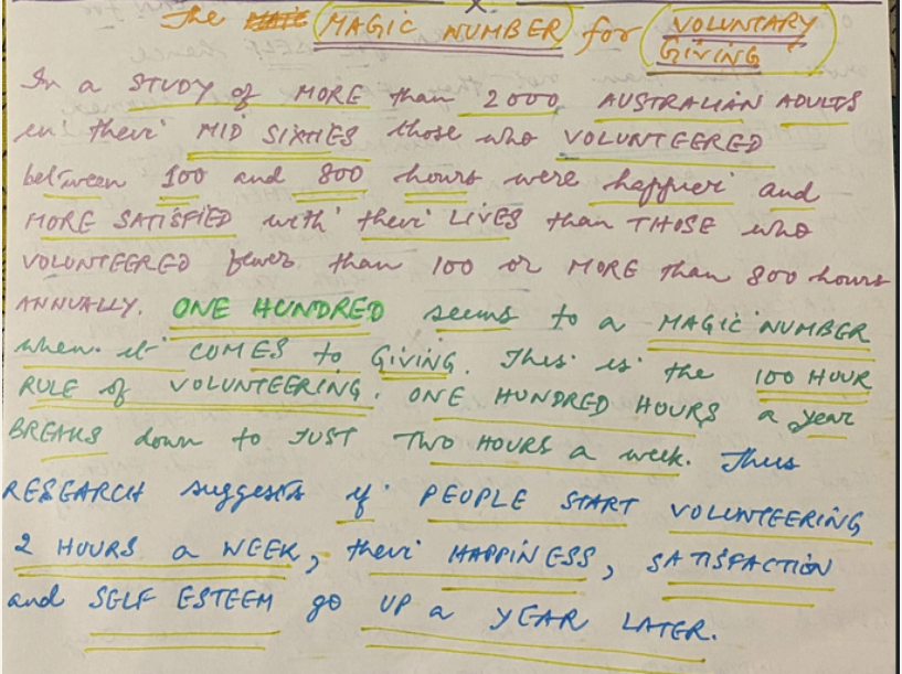 Voluntary Giving and Fulfillment