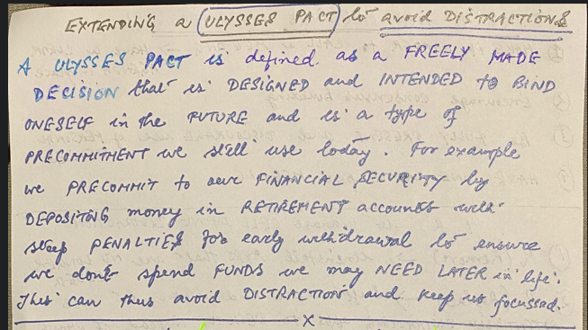 Commit yourself to Ulysses Pacts