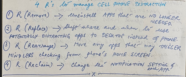 Best Way to Manage CELL PHONE DISTRACTION