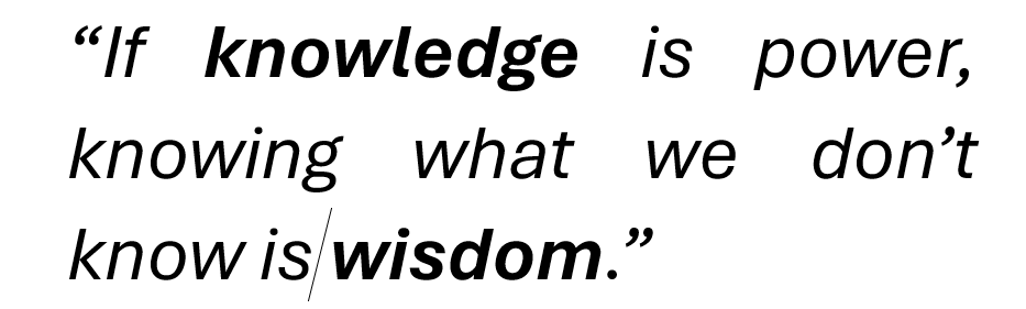 Journey towards wisdom
