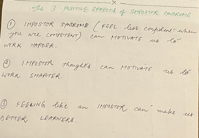 Impostor Syndrome Positives