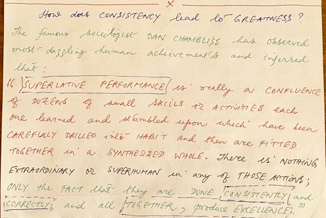 Consistency and Success