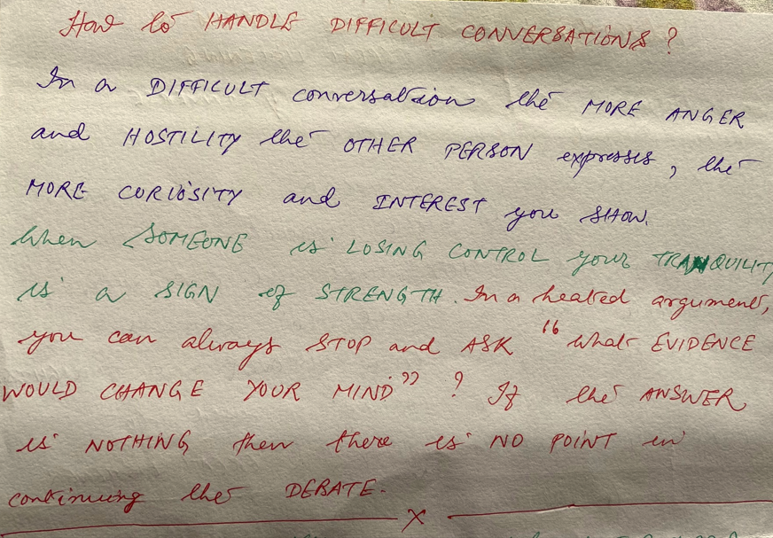 Handling Difficult Conversations