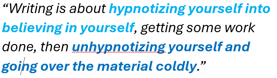 Best definition of WRITING