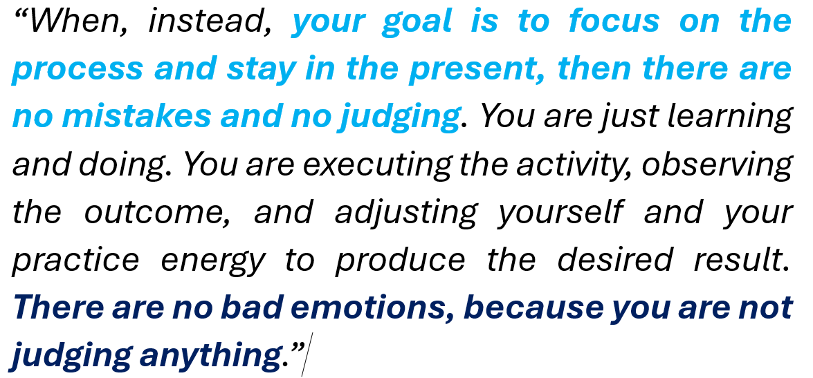 FOCUS on PROCESS over RESULTS