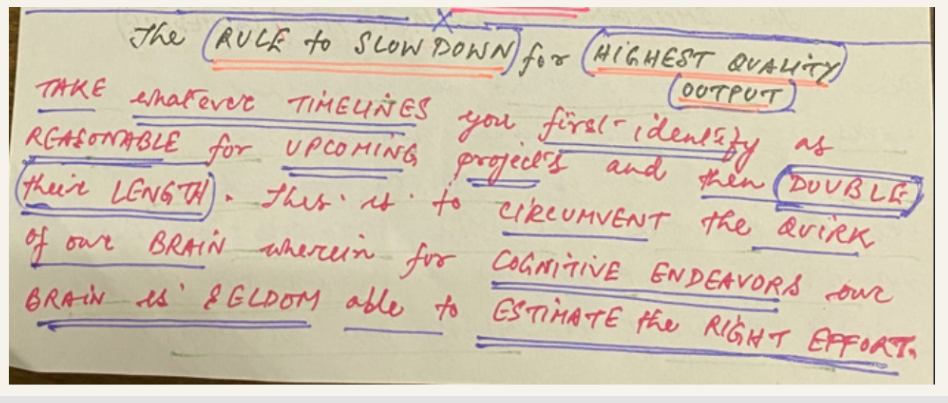 Slow Productivity and Fulfillment