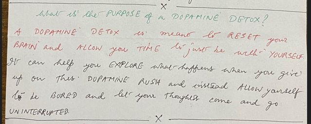 Benefits of a dopamine detox