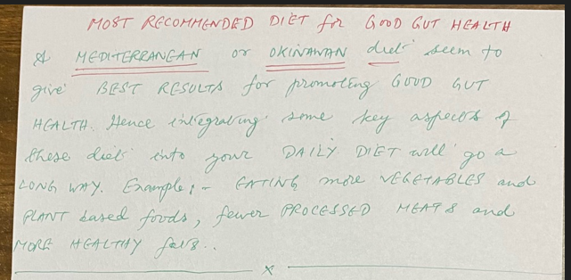 Best Diet for good Gut Health