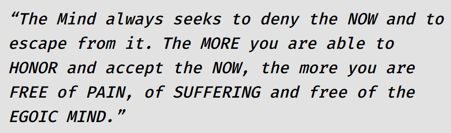 Be Obsessed with the NOW