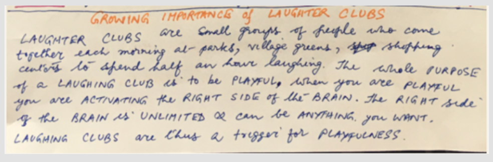 The Art of Laughing regularly