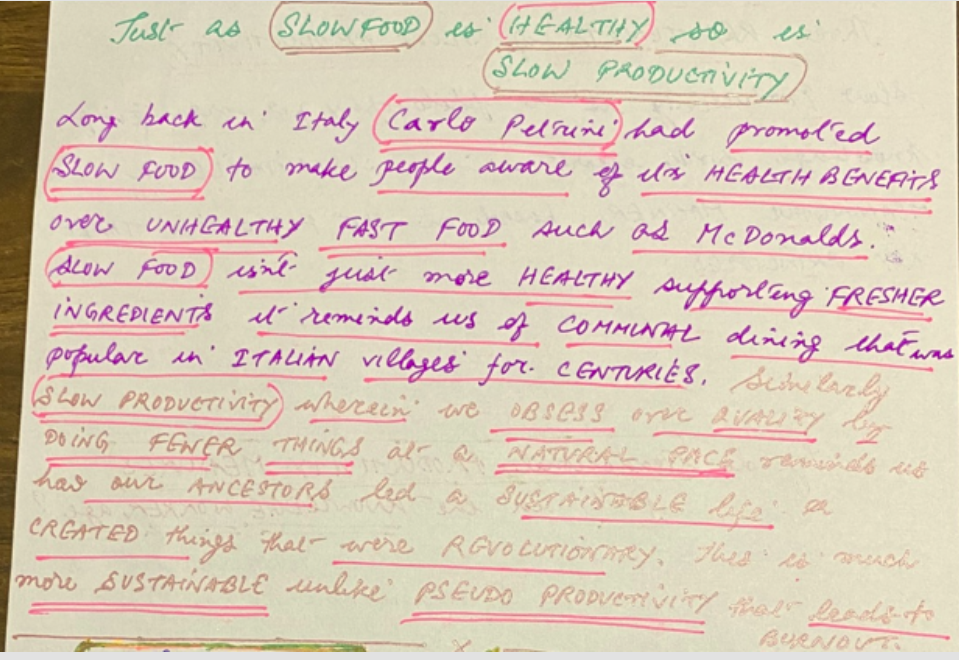 Power of Slow Productivity