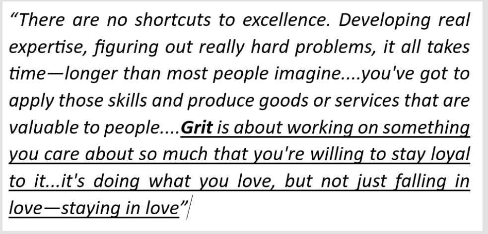 Best Advice on Excellence