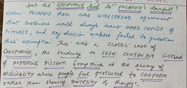 Harmful effects of Groupthink