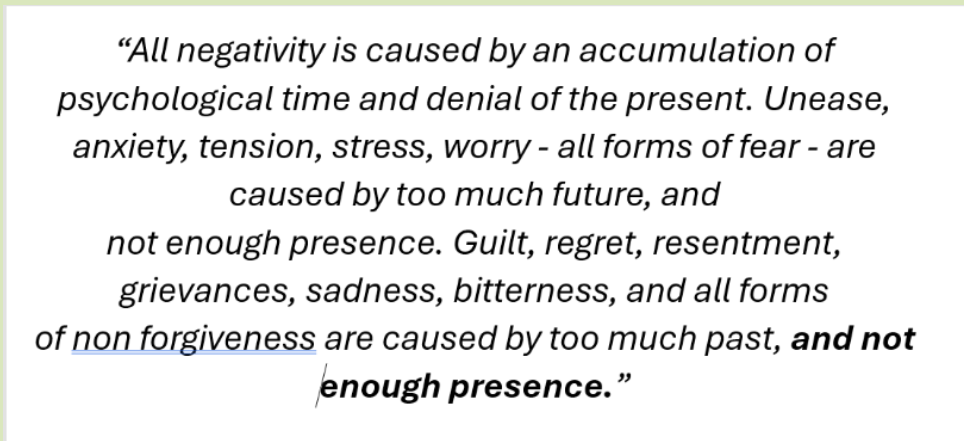 Relive the Present to Destress